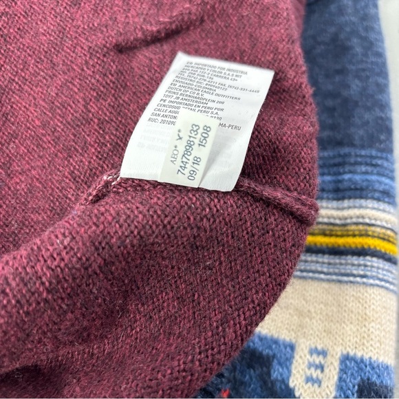 American Eagle Pullover Hoodie Sweater Southwestern Men's Small Cotton Wool - Picture 7 of 9